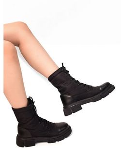 MyMy Footwear - Black Combat Boots