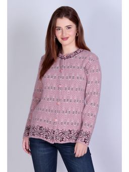 Montrex - Woolen Pink Stylish Cardigan