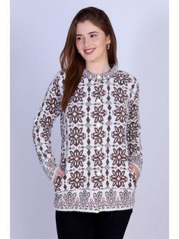 Montrex - Woolen Off White Stylish Cardigan