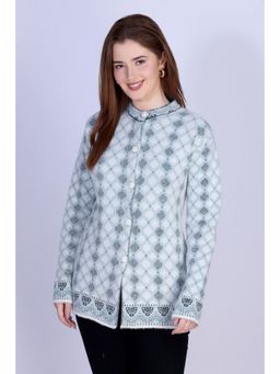 Montrex - Woolen Green Stylish Cardigan