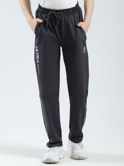 Monte Carlo - Boys Grey Printed Straight Fit Trackpant