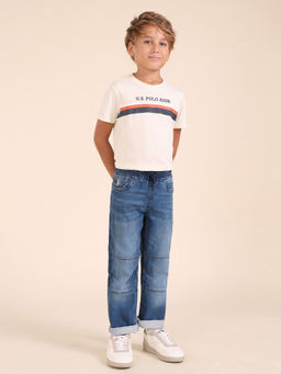 U.S. POLO ASSN. - Kids Boys Straight Fit Blue Jeans