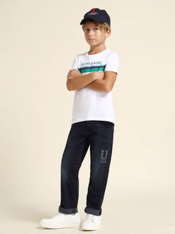 U.S. POLO ASSN. - Kids Boys Straight Fit Blue Jeans