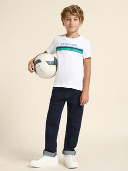 U.S. POLO ASSN. - Kids Boys Straight Fit Blue Jeans