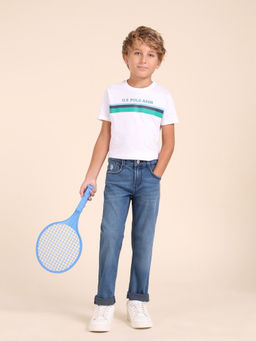 U.S. POLO ASSN. - Kids Boys Slim Fit Blue Jeans