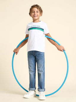 U.S. POLO ASSN. - Kids Boys Straight Fit Blue Jeans