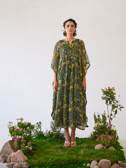 Baise Gaba - Multi-Color Floral Printed Eva Kaftan