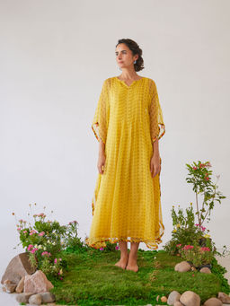 Baise Gaba - Yellow Printed Lara Kaftan