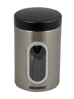 Bergner - Tidy Home Stainless Steel Kitchen Storage Canister (1, 2.2 Ltrs)