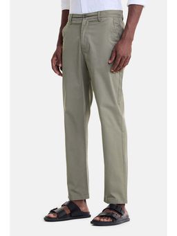 Snitch - Light Green Solid Regular Casual Chinos