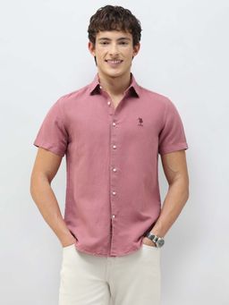 U.S. Polo Assn. Denim Co. - Men's Motel On The Coast Regular Fit Pink Shirt