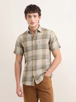 U.S. POLO ASSN. - Men's Sotogrande Regular Fit Brown Shirt