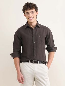 U.S. POLO ASSN. - Men's Sotogrande Regular Fit Brown Shirt