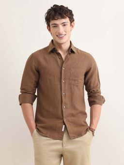 U.S. POLO ASSN. - Men's Sotogrande Regular Fit Brown Shirt