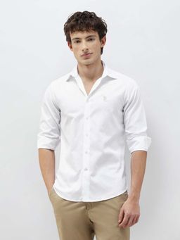 U.S. POLO ASSN. - Men's Premium White Tailored Fit Shirt