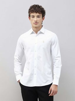 U.S. POLO ASSN. - Men's Premium White Tailored Fit Shirt