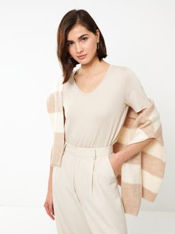 LC WAIKIKI - Beige Solid T-shirt