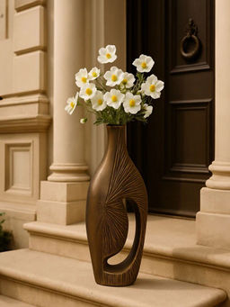 Acad Home - Gold Lunar Echo Vase