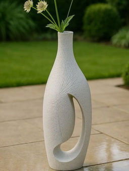 Acad Home - Grey Lunar Echo Vase