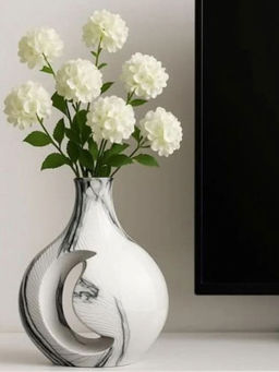 Acad Home - White Womb of Silence Vase