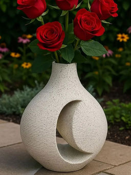 Acad Home - Grey Womb of Silence Vase