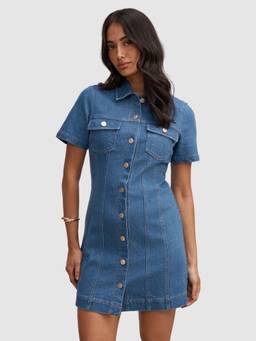 Forever New - Sophia Mini Denim Shirt Dress