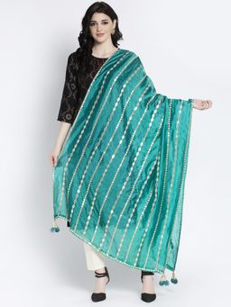Clora Creation - Aqua Gota Pati Silk Blend Dupatta