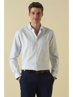 Allen Solly - Men White Cotton Collar Neck Shirt