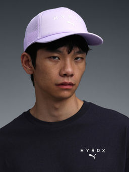 Puma - Unisex Purple Solid/Plain Cotton Cap