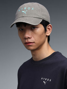 Puma - Unisex Beige Solid/Plain Cotton Cap