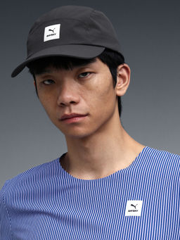 Puma - Unisex Grey Solid/Plain Polyester Cap
