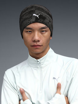 Puma - Unisex Black Solid/Plain Polyester Cap