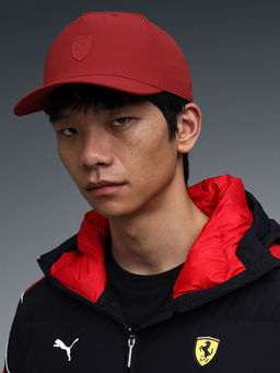 Puma - Unisex Red Solid/Plain Polyester Cap