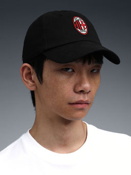 Puma - Unisex Black Solid/Plain Cotton Cap