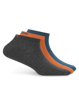 Puma - Unisex Multi-Color Solid/Plain Cotton Pair Of Socks (Pack of 3)