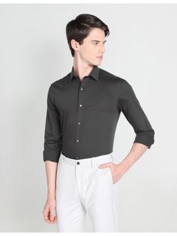 Arrow Newyork - Vertical Stripe Barrel Cuff Formal Shirt