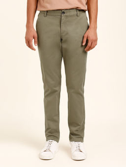 Andamen - Slant Pocket Olive Slim Chinos