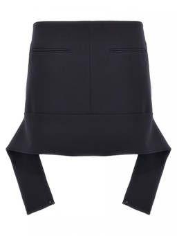 Courreges - Blue Reversed Belt Mini Skirt