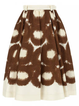 PRADA - Brown Canvas Skirt
