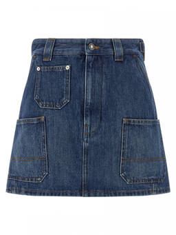 Givenchy - Blue Denim Skirt