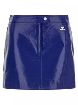 Courreges - Blue Reedition Vinyl Skirt