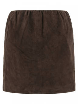 Rotate Birger Christensen - Brown Suede Skirt (26)