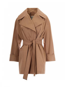Herno - Brown Notched Lapel Trench Coat