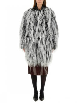 Sportmax - Blackwhite Textured Trench Coat