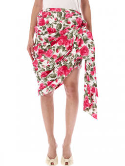 Chloe - Multi-Color Floral Mini Skirt (28)