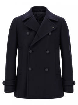 Tagliatore - Blue Double Breasted Coat