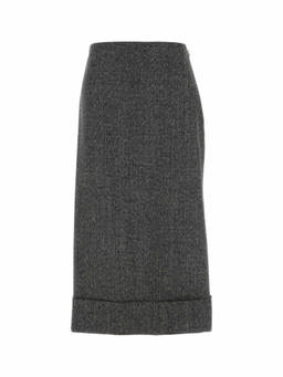 PRADA - Dark Grey High Waist Skirt (24)