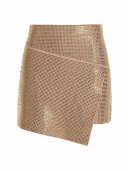 Andreadamo - Beige Sequin Knit Skirt