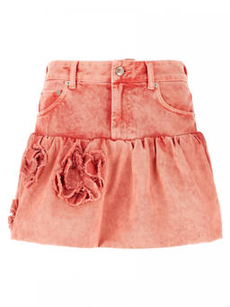 Ganni - Pink Denim Jeans Skirt (24)