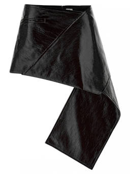 Courreges - Black Vinyl Mini Skirt